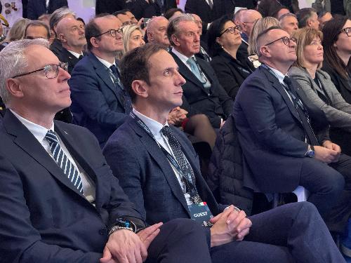 Il governatore Fedriga alla cerimonia sulla Nave Trieste